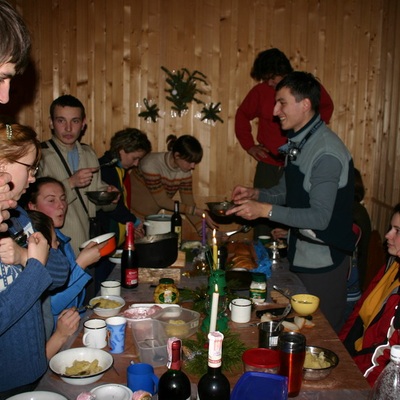 Празднование нового 2007 года в Карпатах!